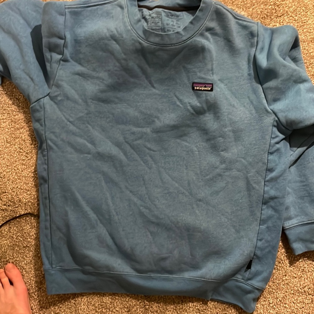Mens Size Large Patagonia Crewneck Blue
